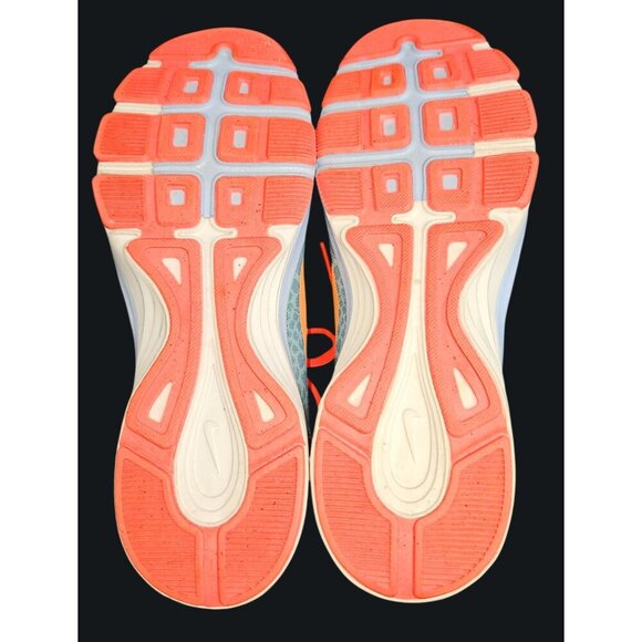 Nike Dual Fusion Womens Training Shoes Sz 9 Gray Coral Orange Athletic Sneakers - Picture 8 of 14